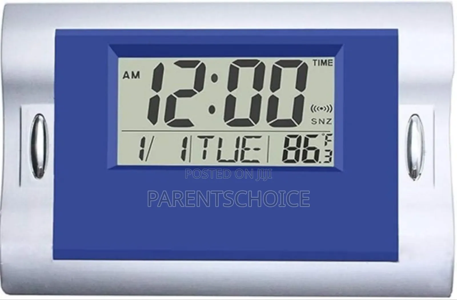 Digital Alarm Wall Clocks Blue, Silent Desk Clock