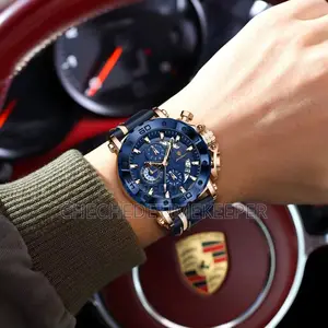 Luxury Mens Poedagar Leather Watch