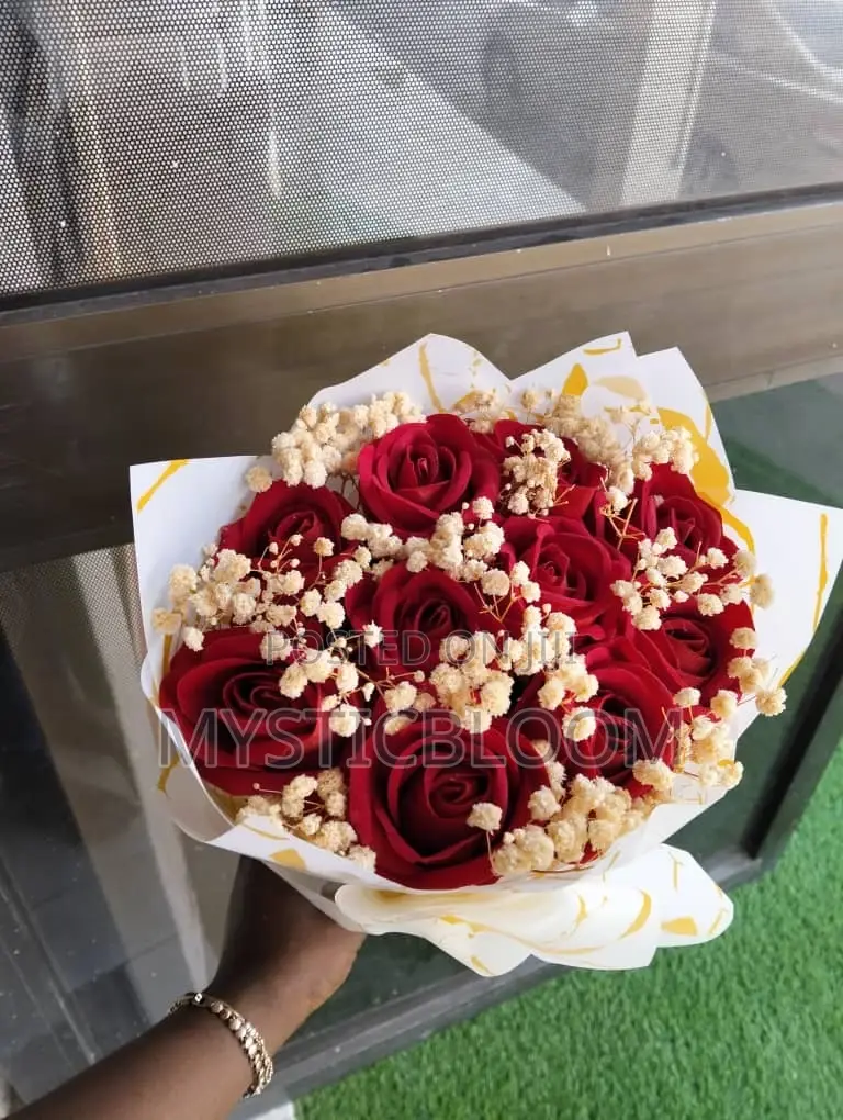 Artificial Scented Roses Bouquet