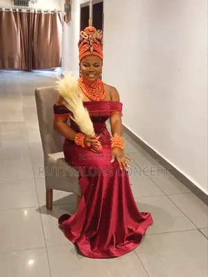 Edo Bridal Beads And Okuku Installation