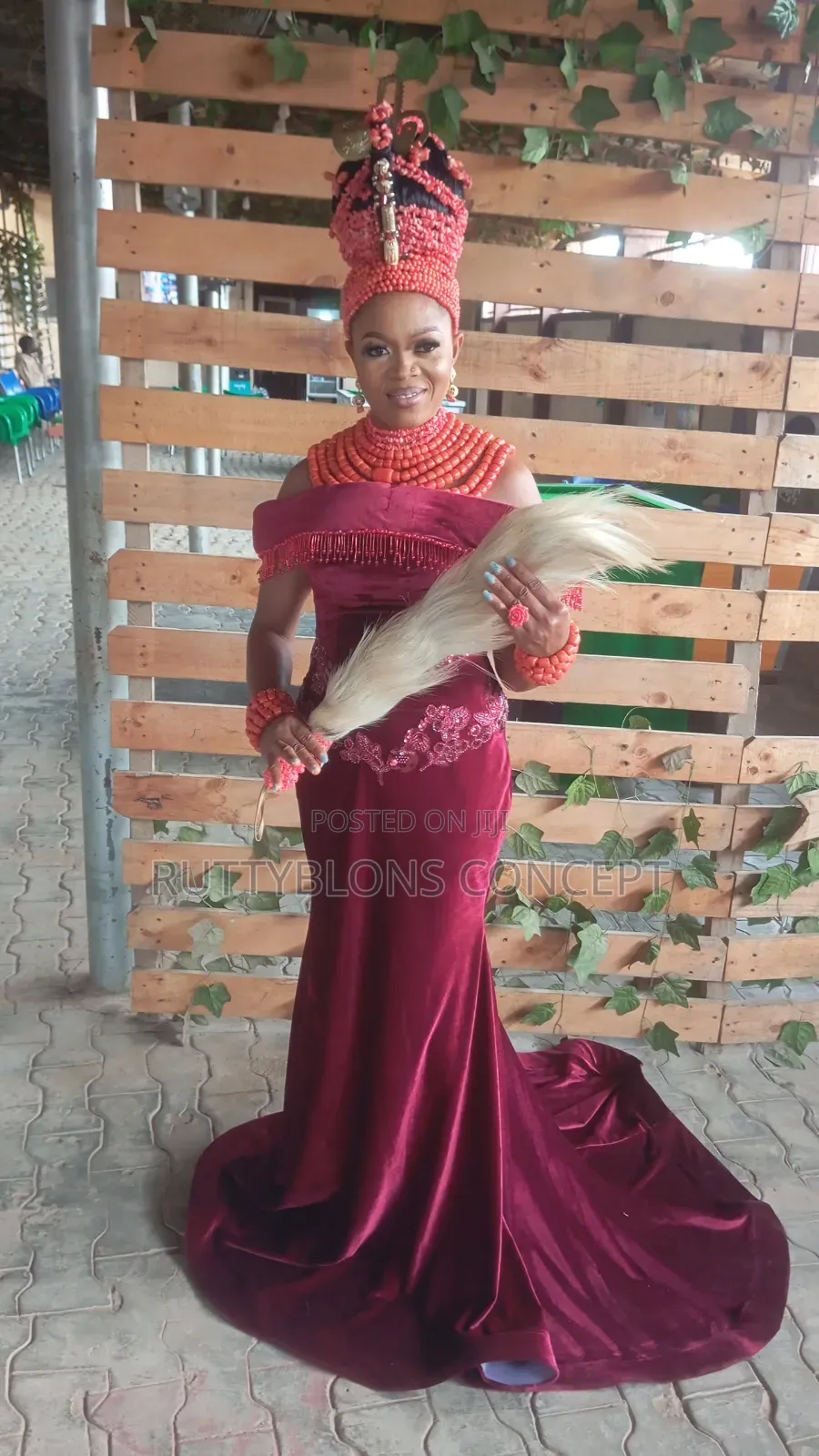 Edo Bridal Beads And Okuku Installation