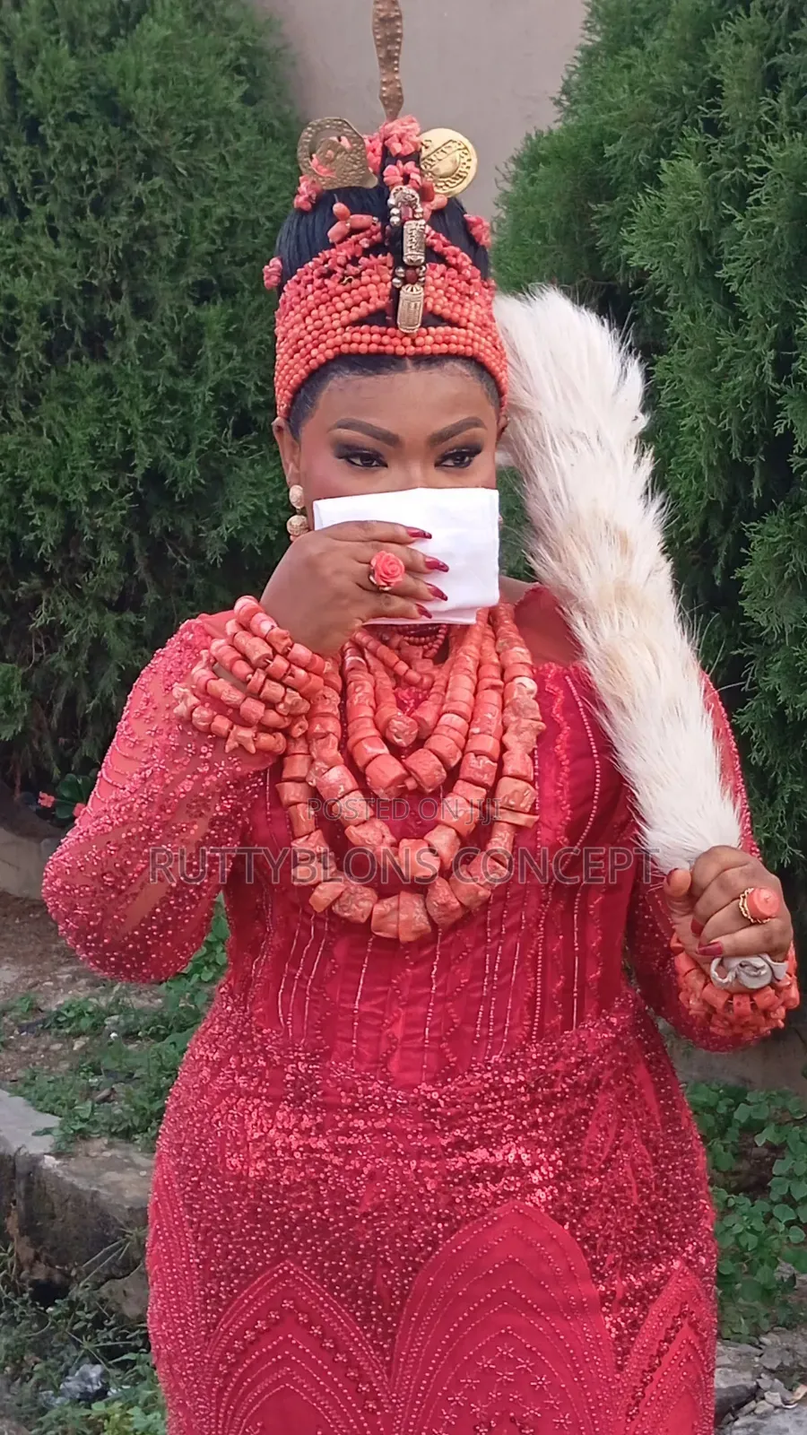 Edo Bridal Beads And Okuku Installation