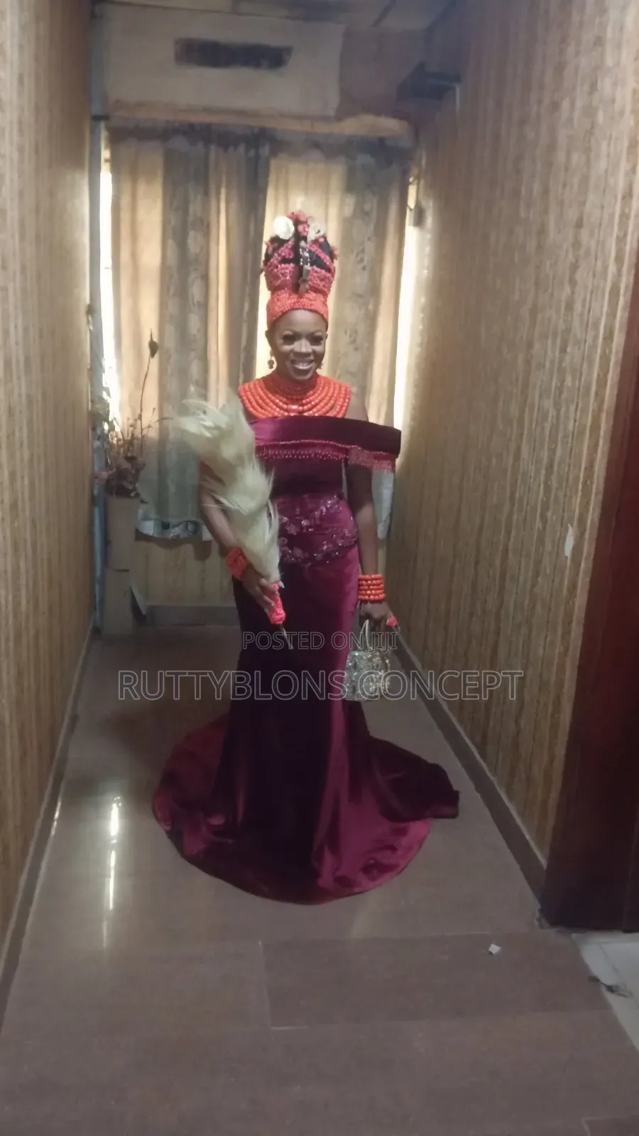 Edo Bridal Beads And Okuku Installation