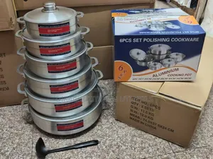 6pc's Polishing Aluminum Cookware Set