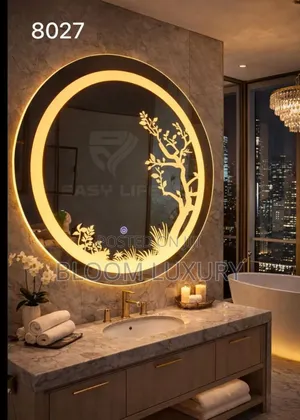Soft Touch Round 3 Color Led Mirror
