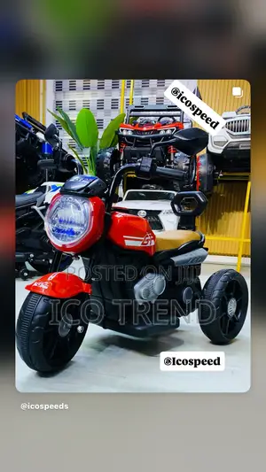 Red Powerbike for Kids Age 1-5 With Charger