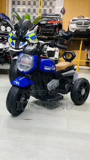 Blue Bike for Kids Age 1-5 With Charger and Remote Control