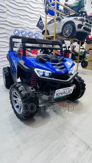 Blue Super Buggy Jeep for Kids Age 1-8 With Bluetooth and Remote