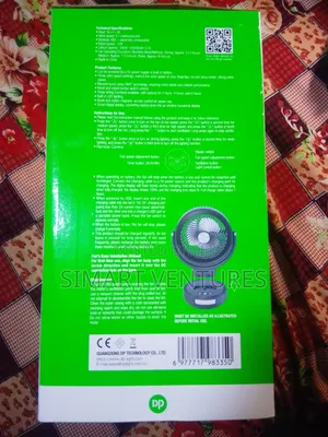 Remote Control Dp 7643 Desktop Rechargeable Fan
