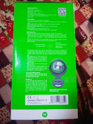 Remote Control Dp 7643 Desktop Rechargeable Fan