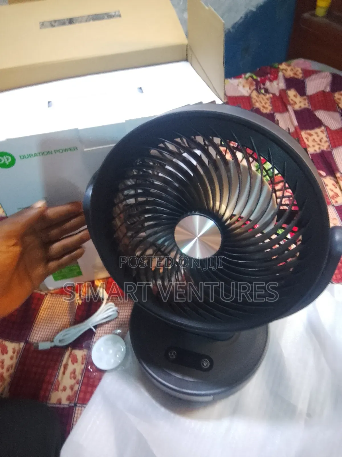 Remote Control Dp 7643 Desktop Rechargeable Fan
