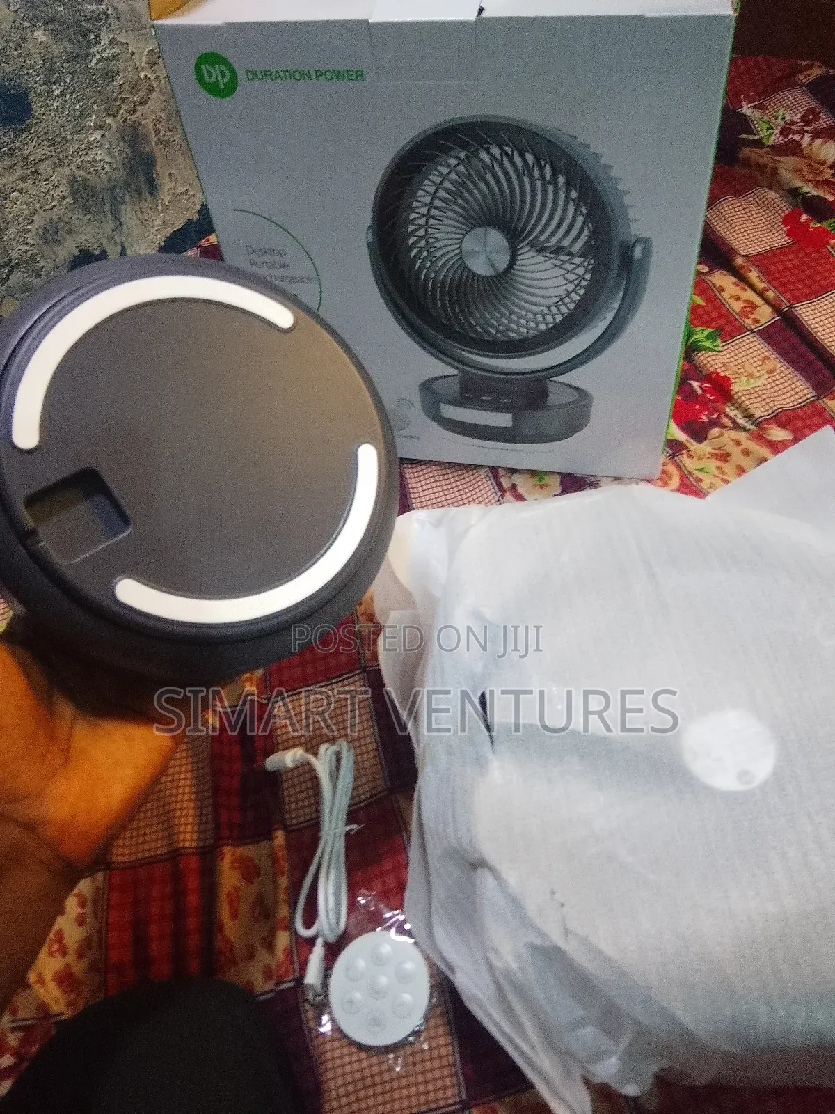 Remote Control Dp 7643 Desktop Rechargeable Fan