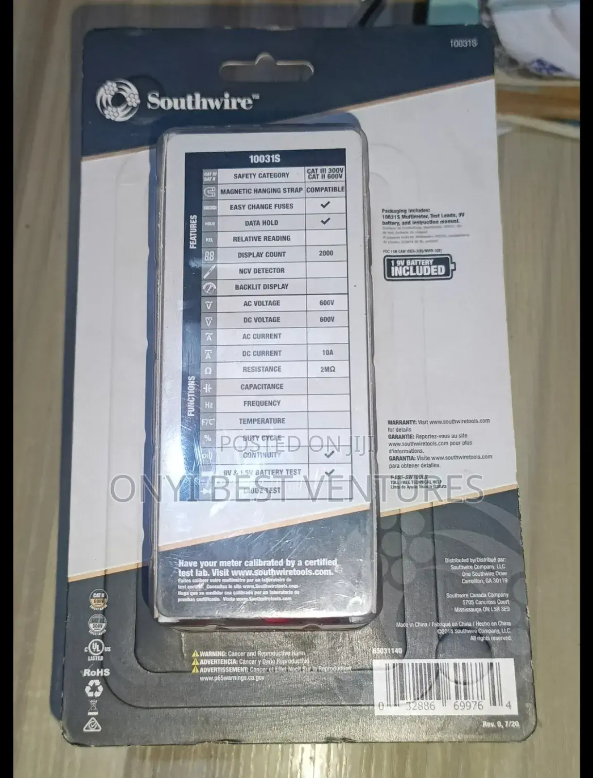 Southwire Digital Multimeter 10031s