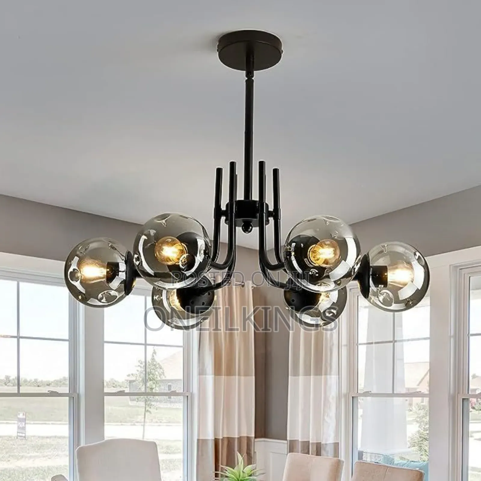 Six Glove Chandelier