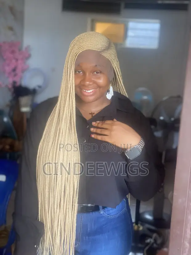 C- Curved Ghana Weaving Braided Wig in Obio-Akpor Hair Beauty