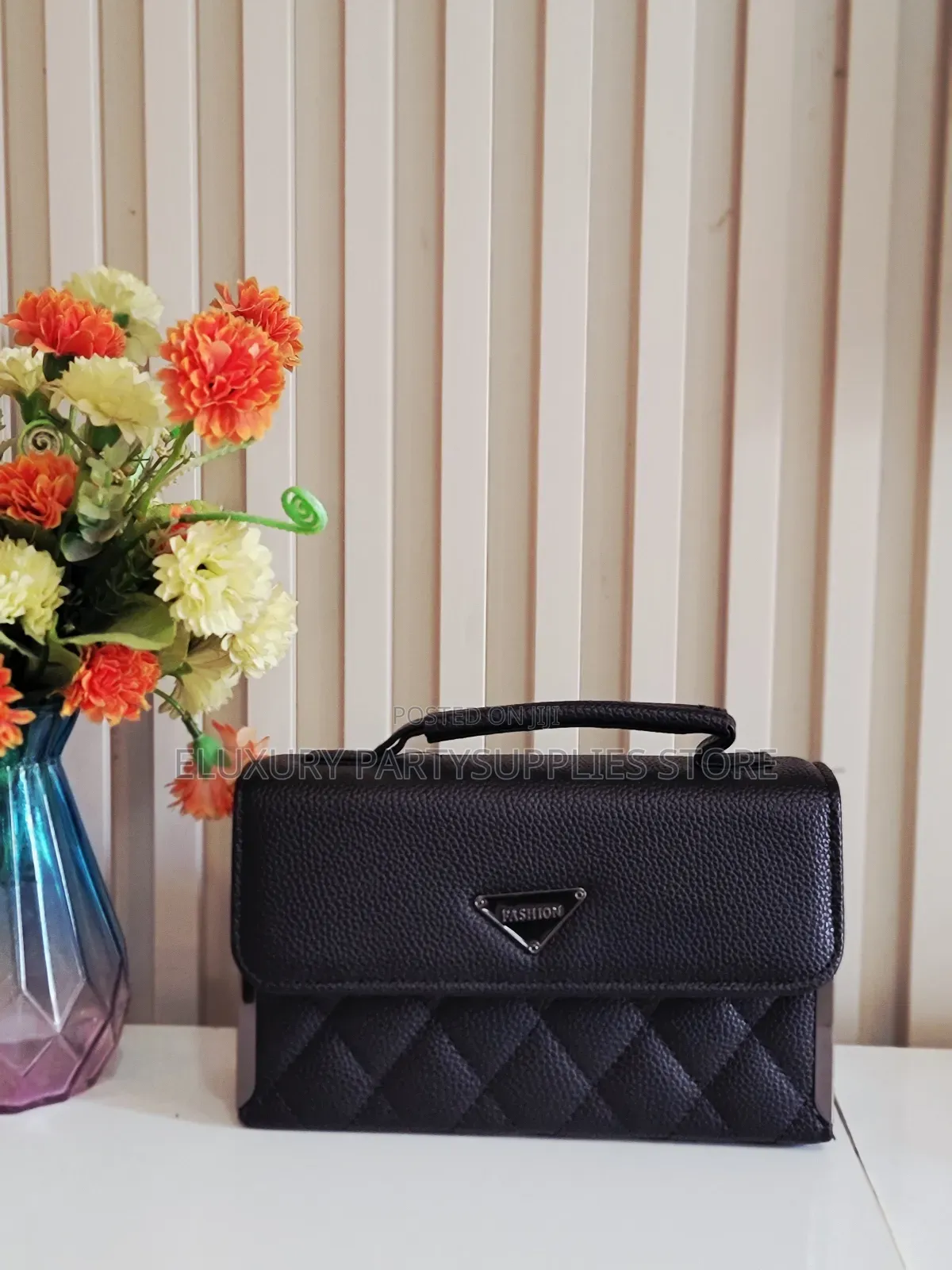 Black Leather Mini Bag