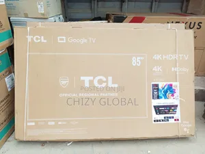 New TCL 85"Smart Led Tv With 2years Warranty and Safe Delicery