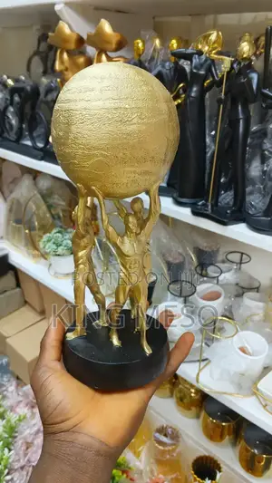 Three Man Figurine Available in Black and Gold
