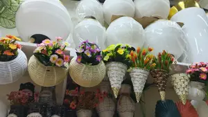 Wall Vase Iron and Plastic Available