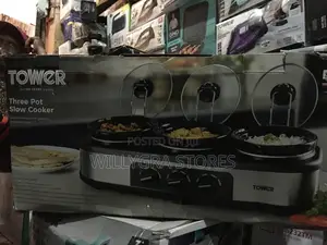 Tower Three Pot Slow Cooker With Independent Temperature Controls