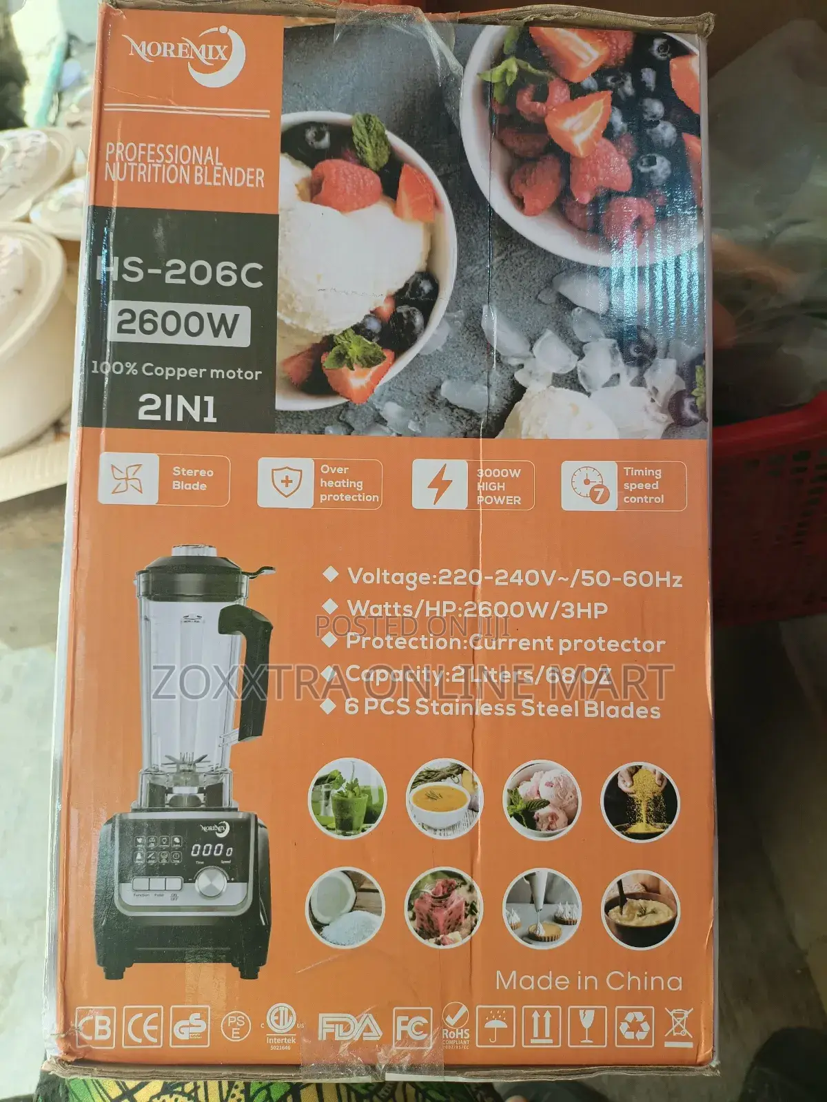 Moremix 2-in-1 100% Copper Blender