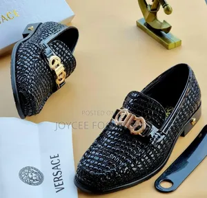 Designer Versace Shoe With Flat Dole