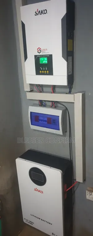 Powerful 5.5kva Solar Installation With 5kwh Lithium Battery