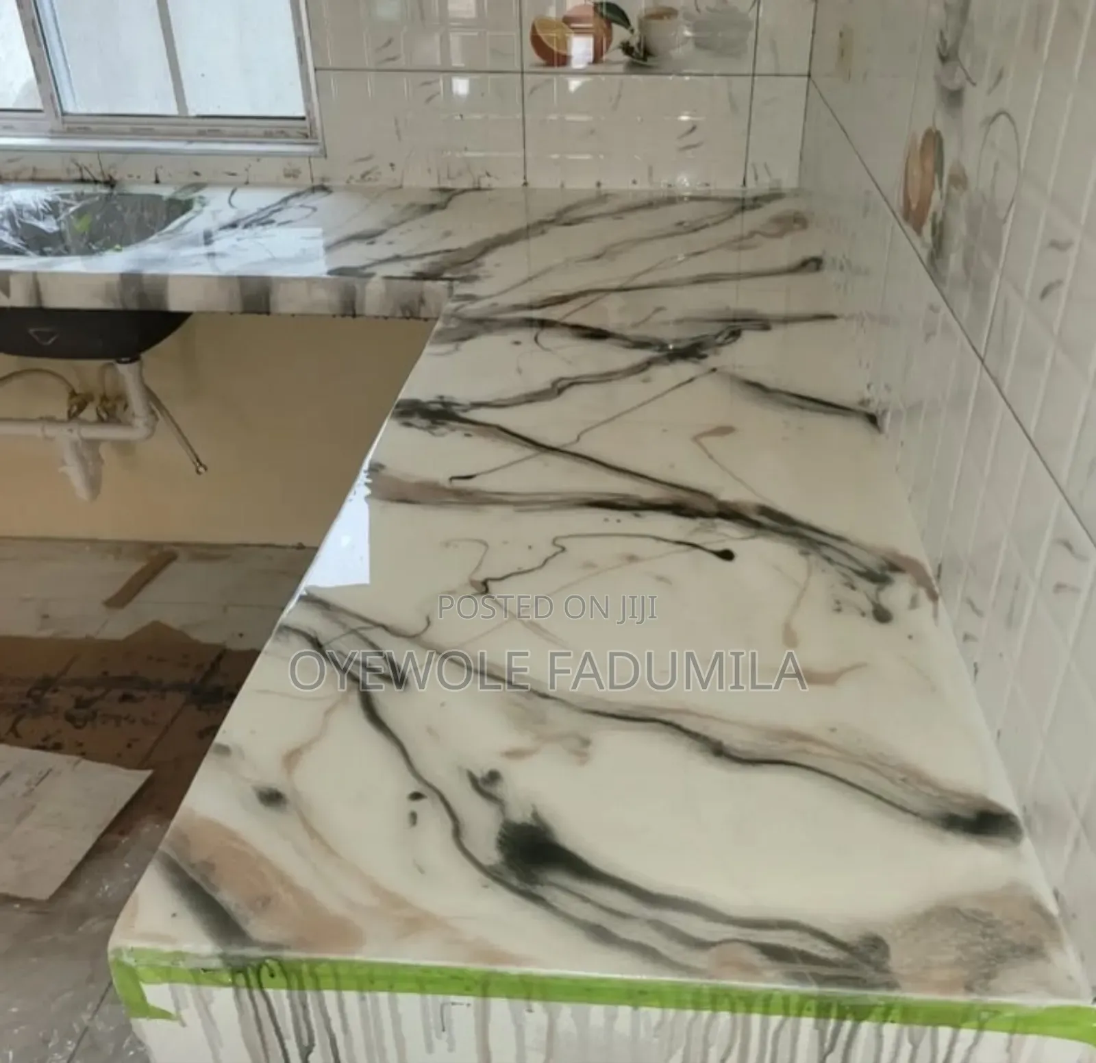 Epoxy Kitchen Counter Top and Flooring