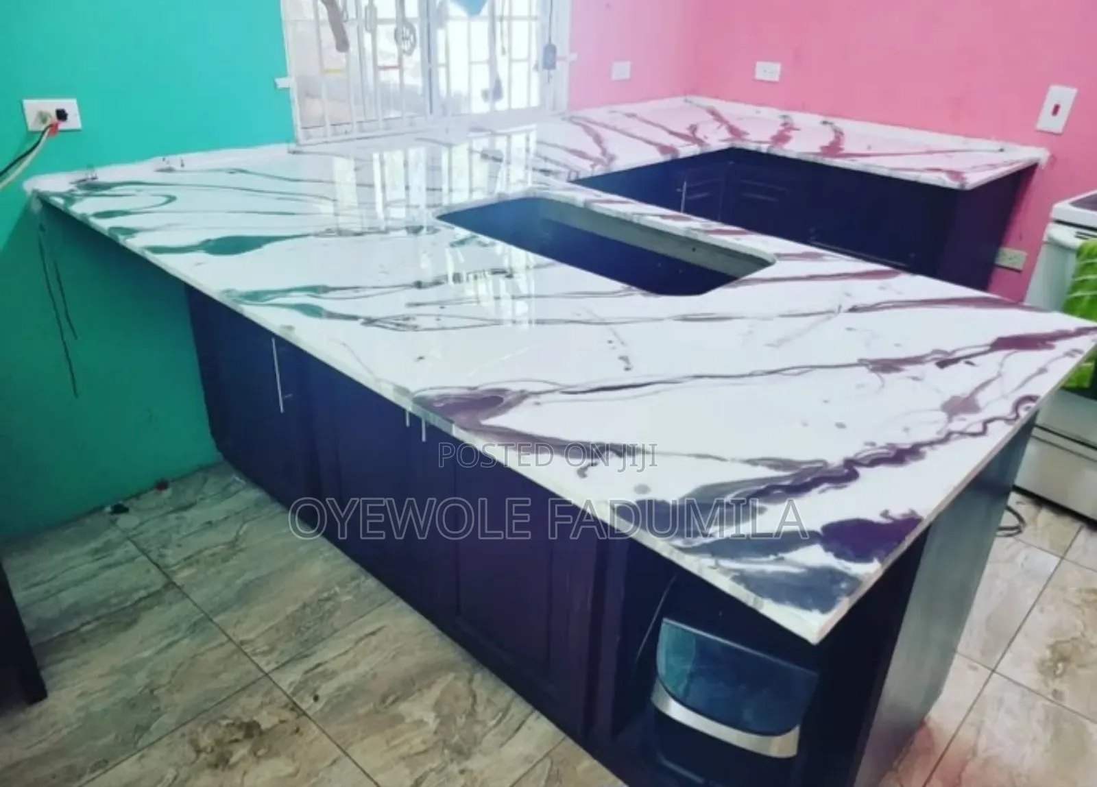 Epoxy Kitchen Counter Top and Flooring