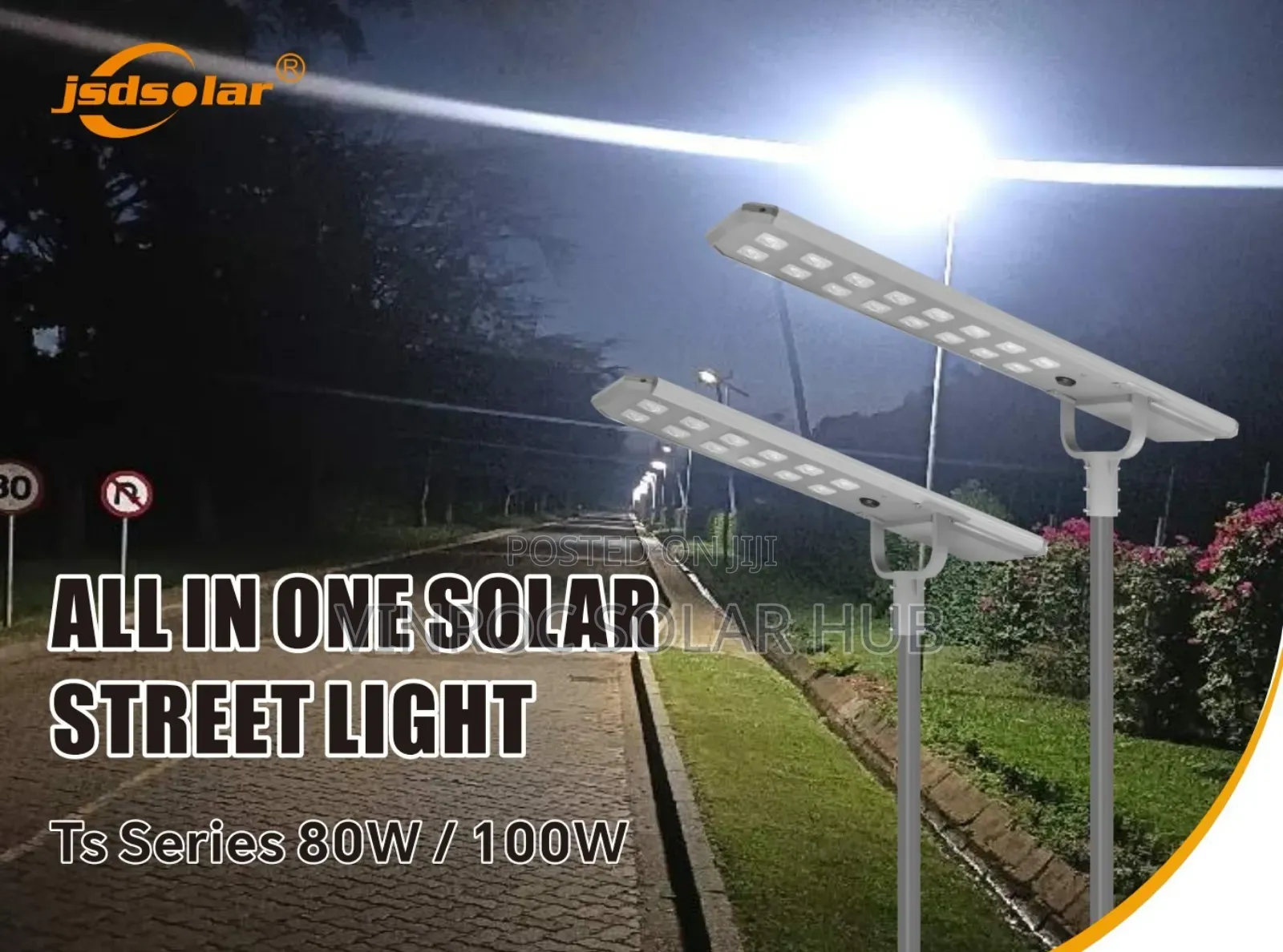100w Solar Streetlights