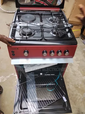 Original Scanfrost 3gas 1electric Plate With Oven (60by60) Blue Flame