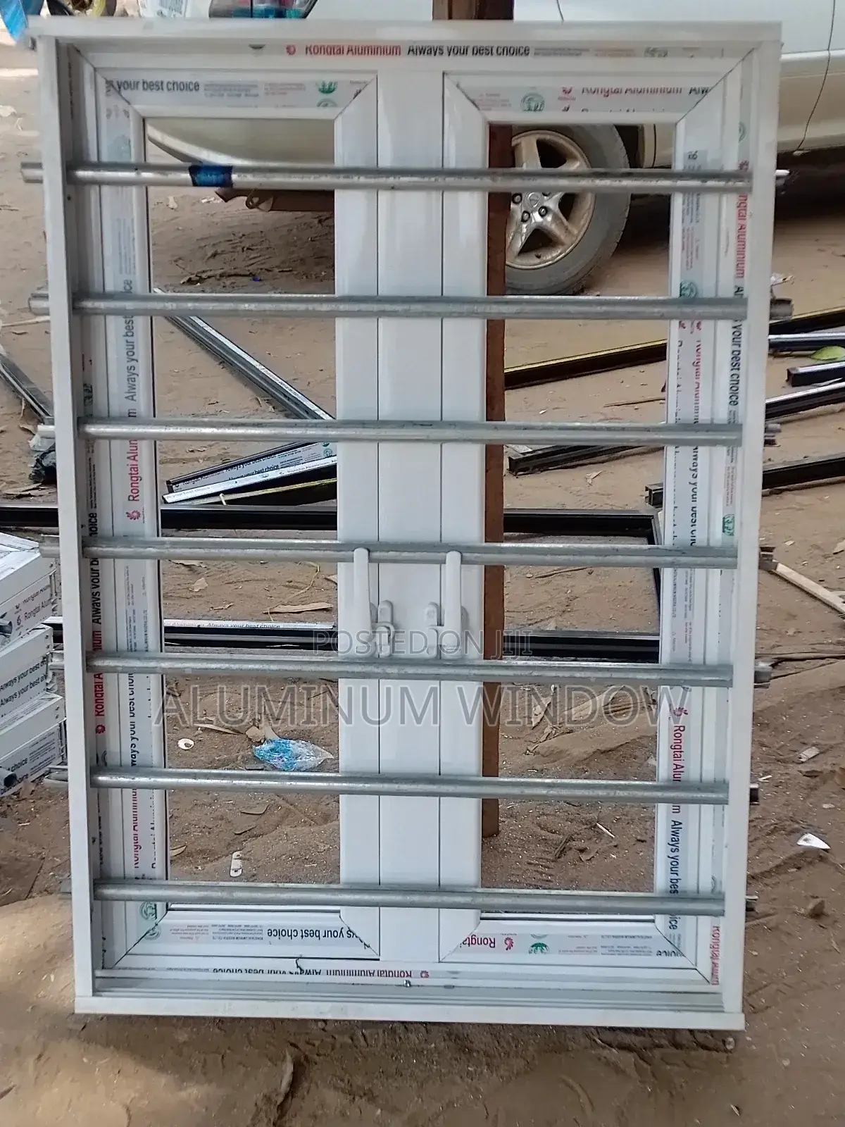 Casement Window With Pipe Galvanized and Net