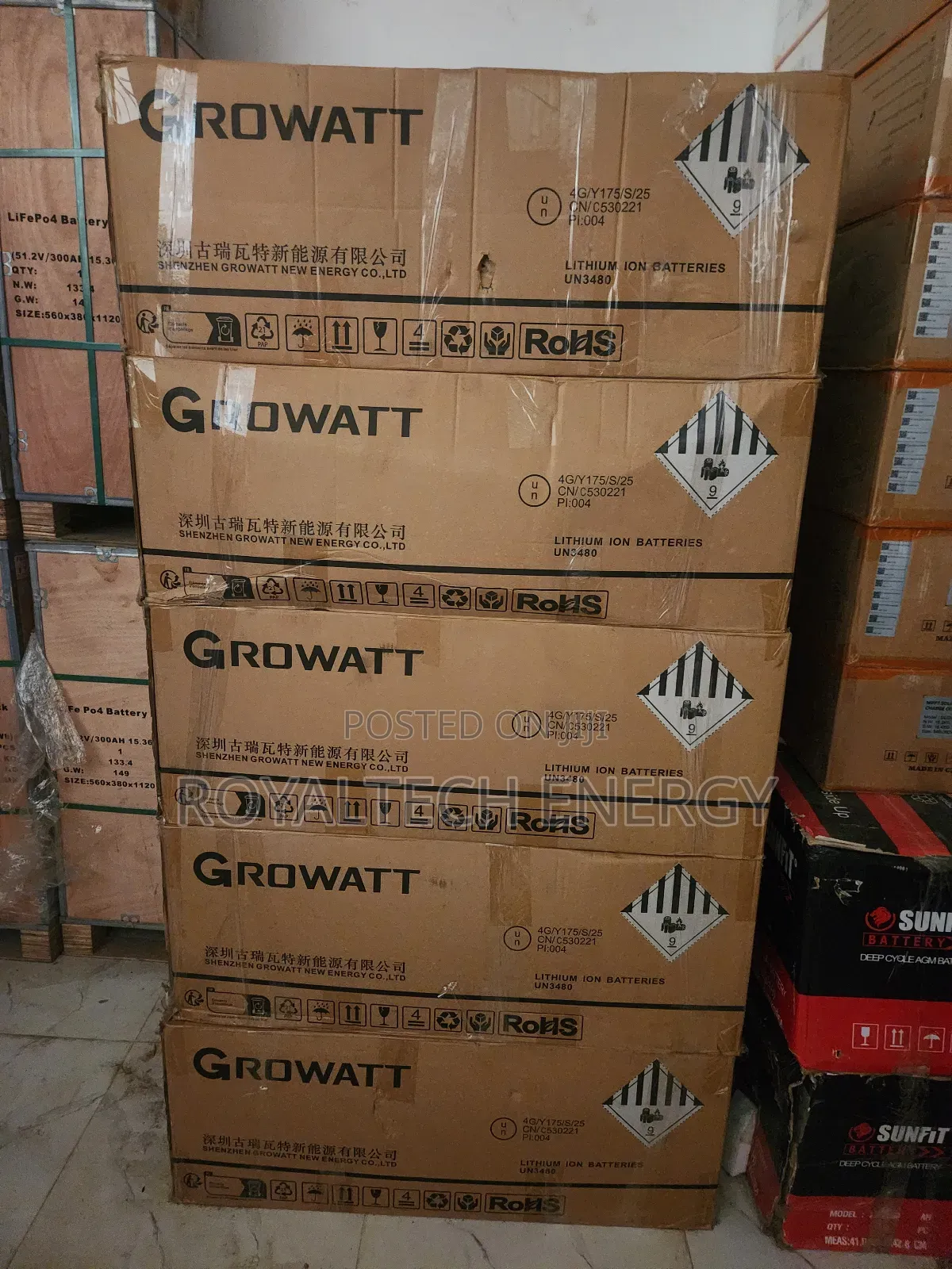 Growatt 14kwh 48v Lithium Phosphate Batteries Available