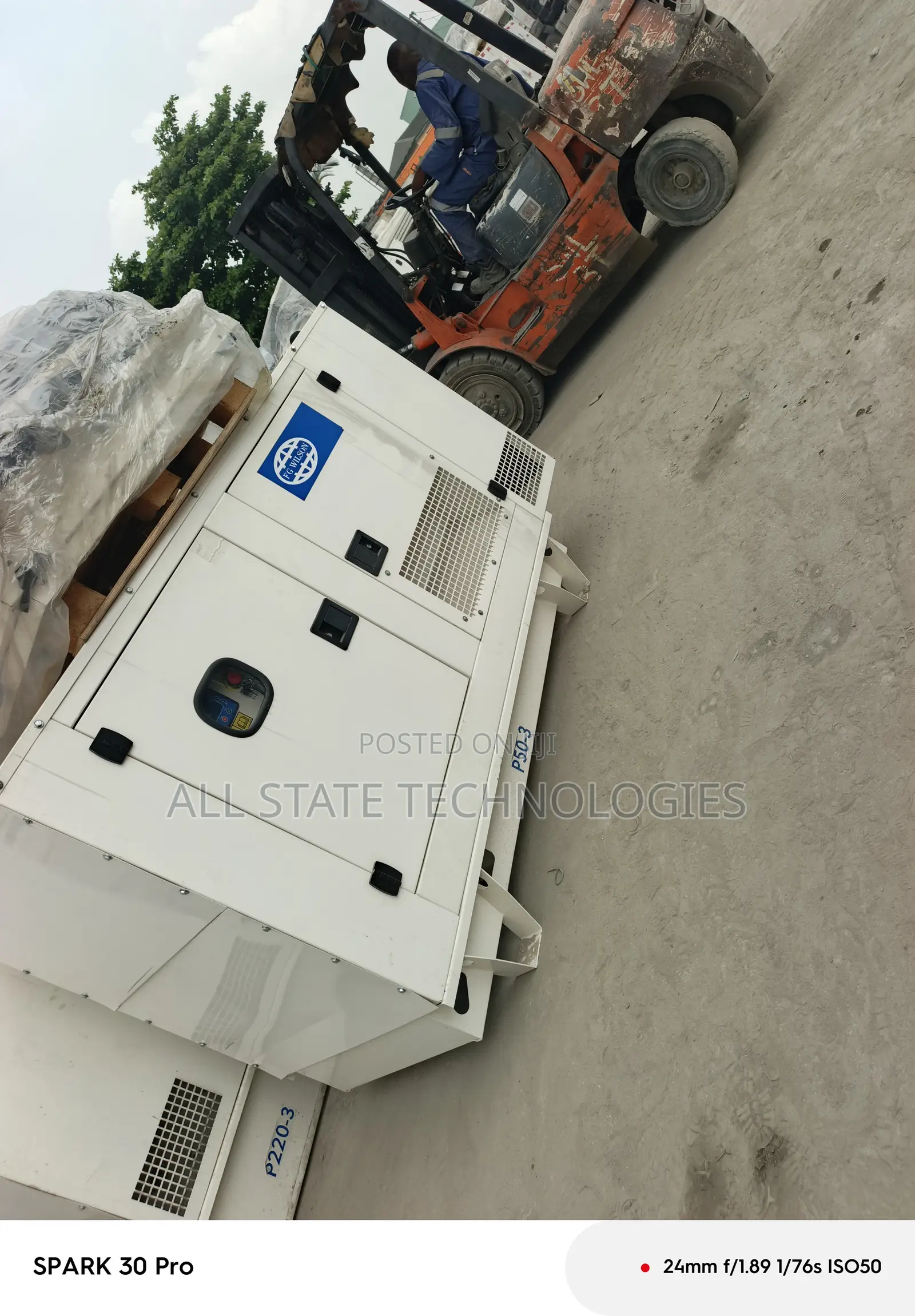 Fg Wilson 45kva Perkins Powered Silent Generator