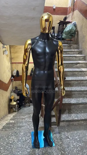 Black And Gold Male Complete Fashion Mannequin