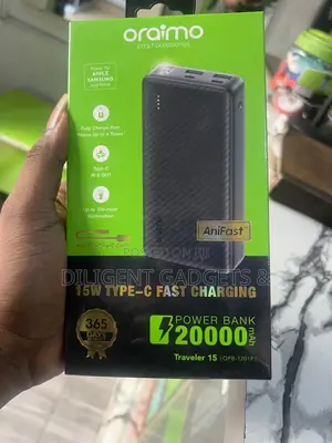Oraimo 15watts 20000mah Powerbank With Type-C Input and Output