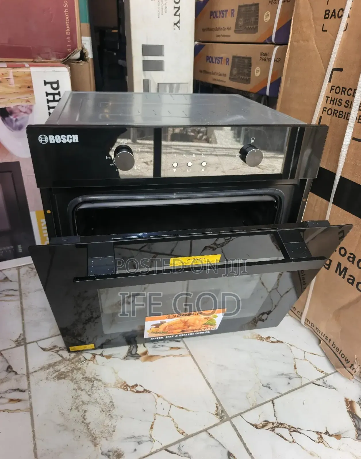 Original Bosch Built-in Gas Electric Oven With Grill Timer Copper