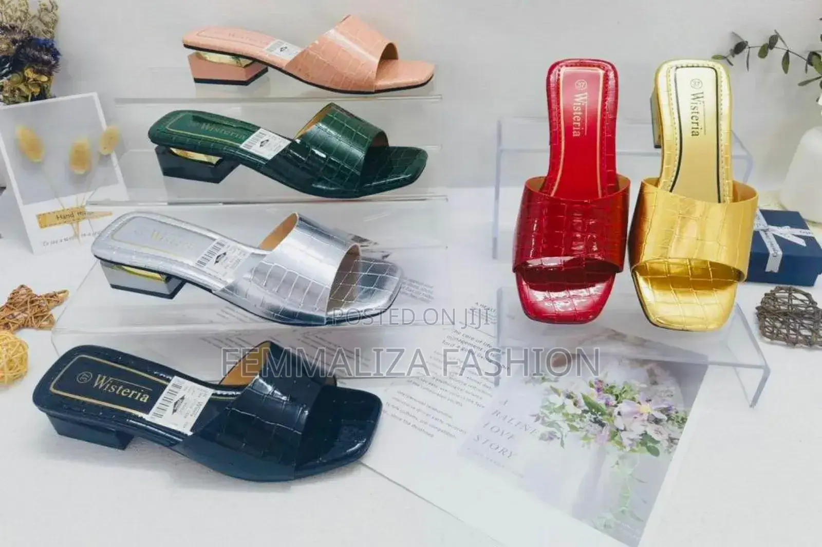 Ladies Comfy Heels Slippers