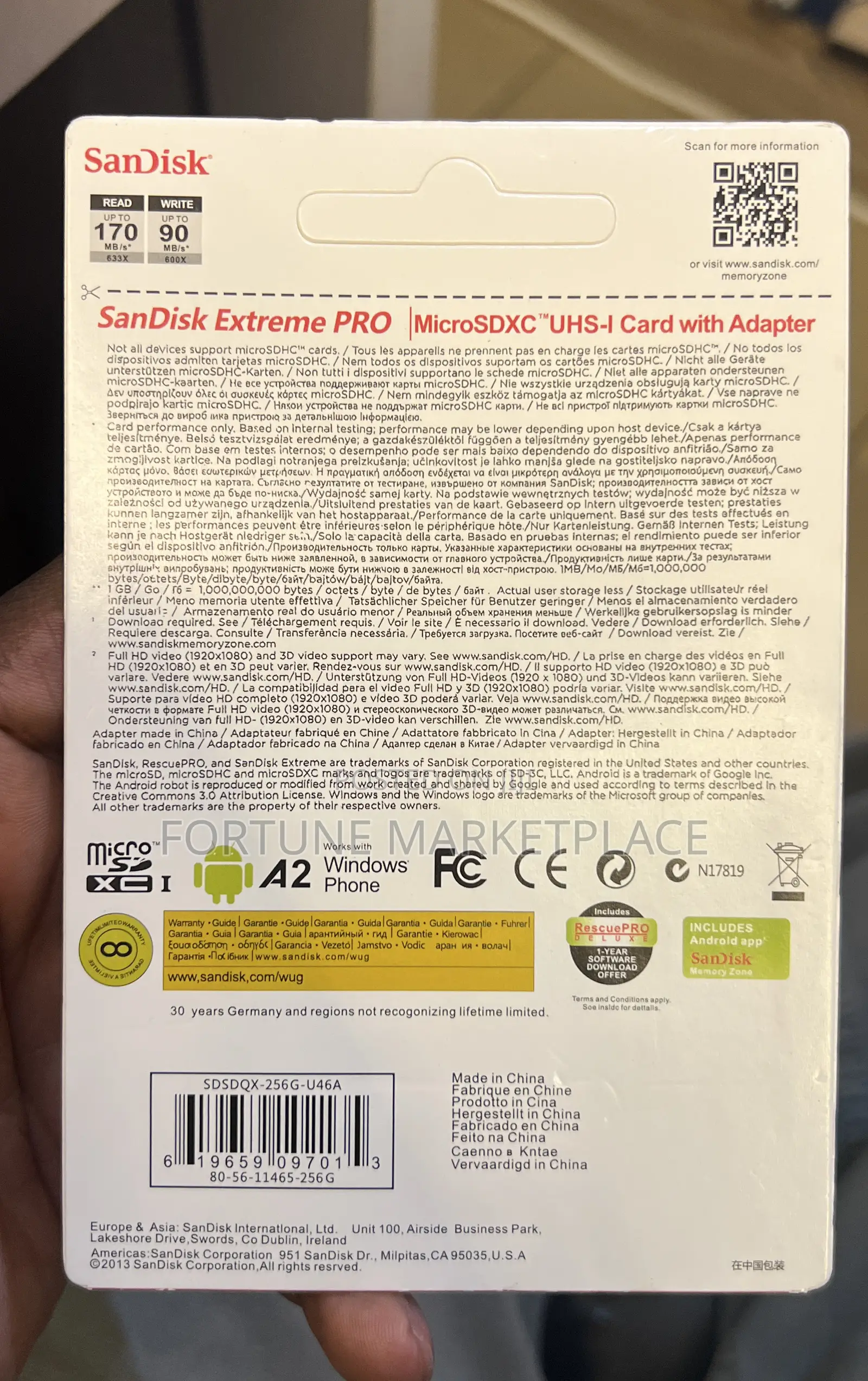 Scandisk Professional Memory Card