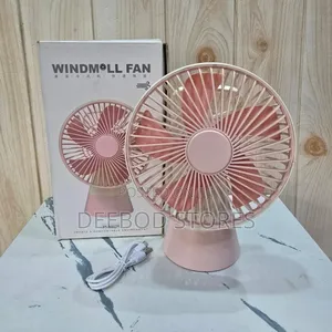 Usb Rechargeable Portable Fan Windmøll Mls6056 (Pink)