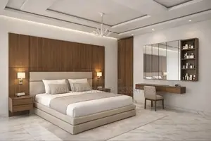 Yol Interior Decoration Bed Frame and Dressing Mirror