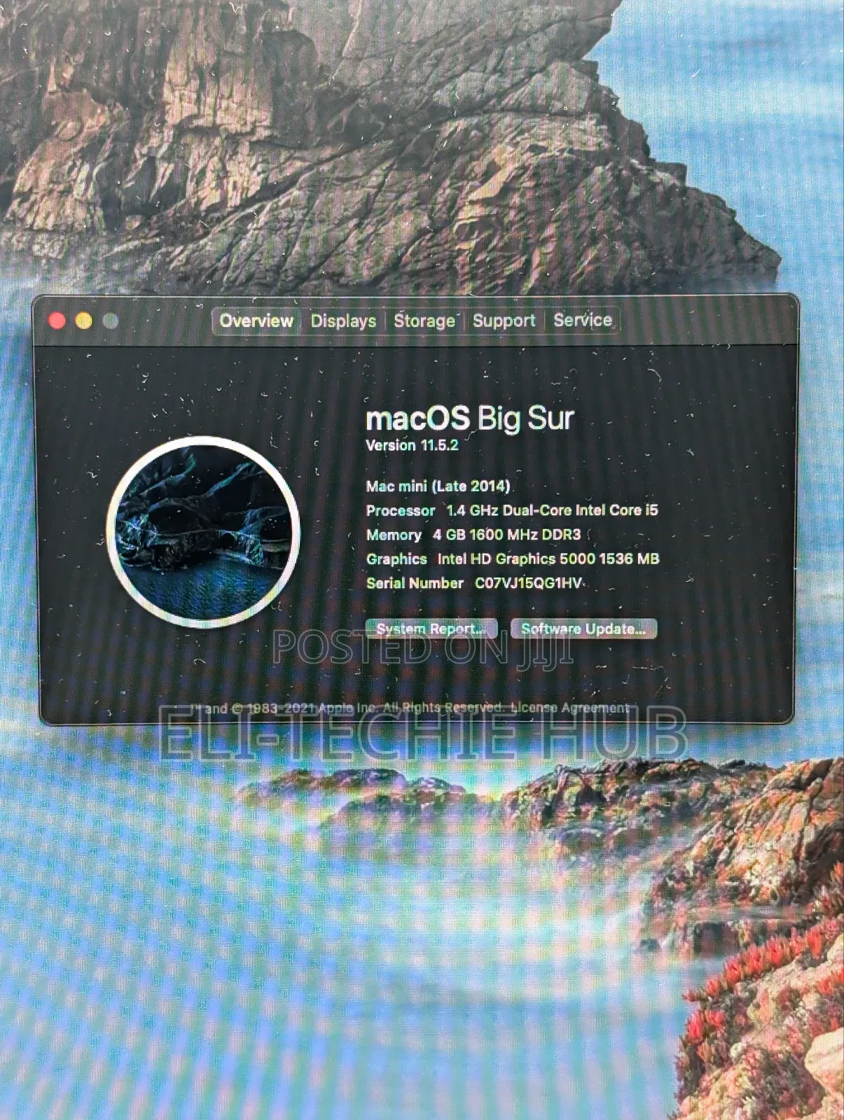 Desktop Computer Apple Mac Mini 4GB Intel Core I5 HDD 500GB