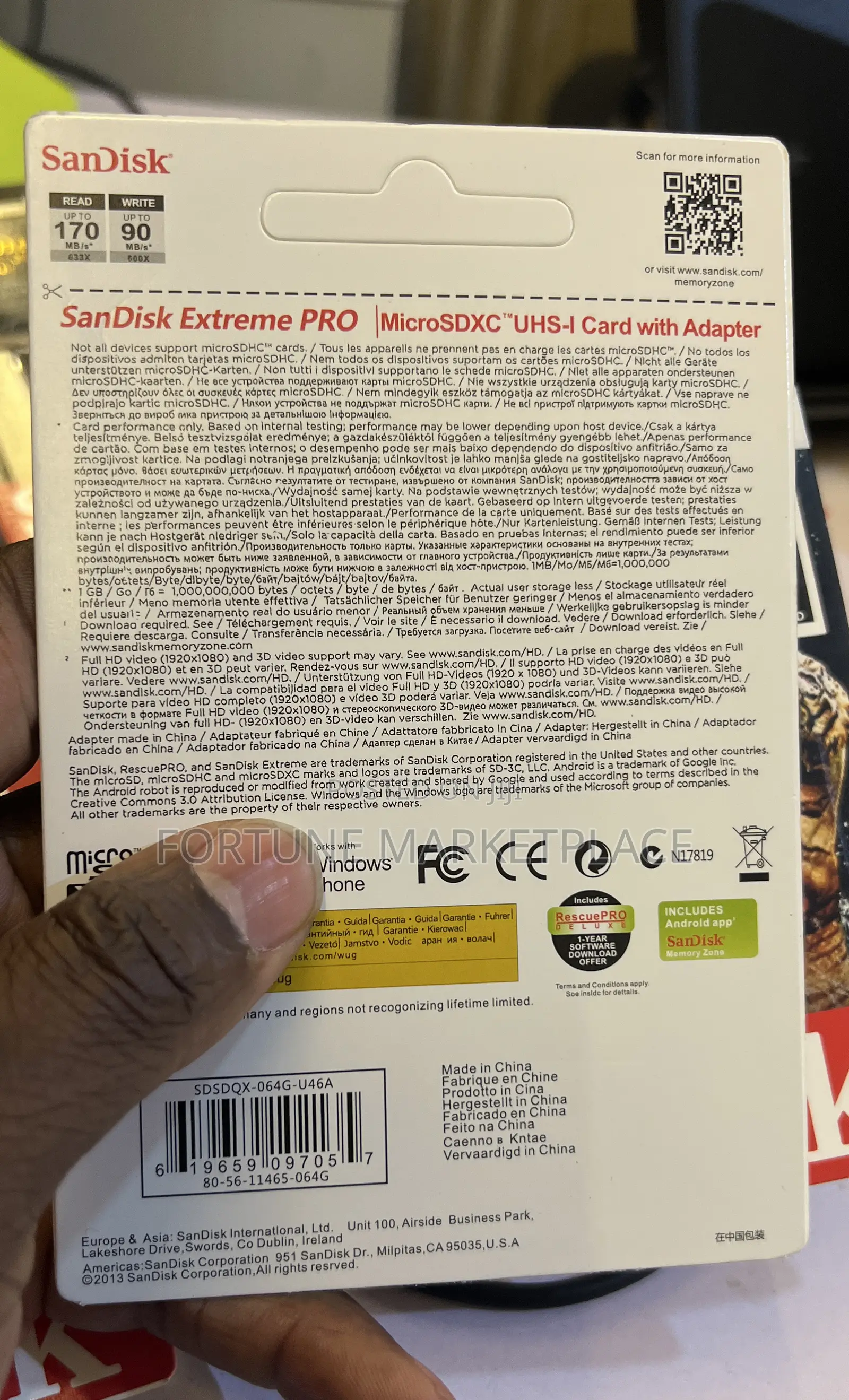 Scandisk Professional Memory Card