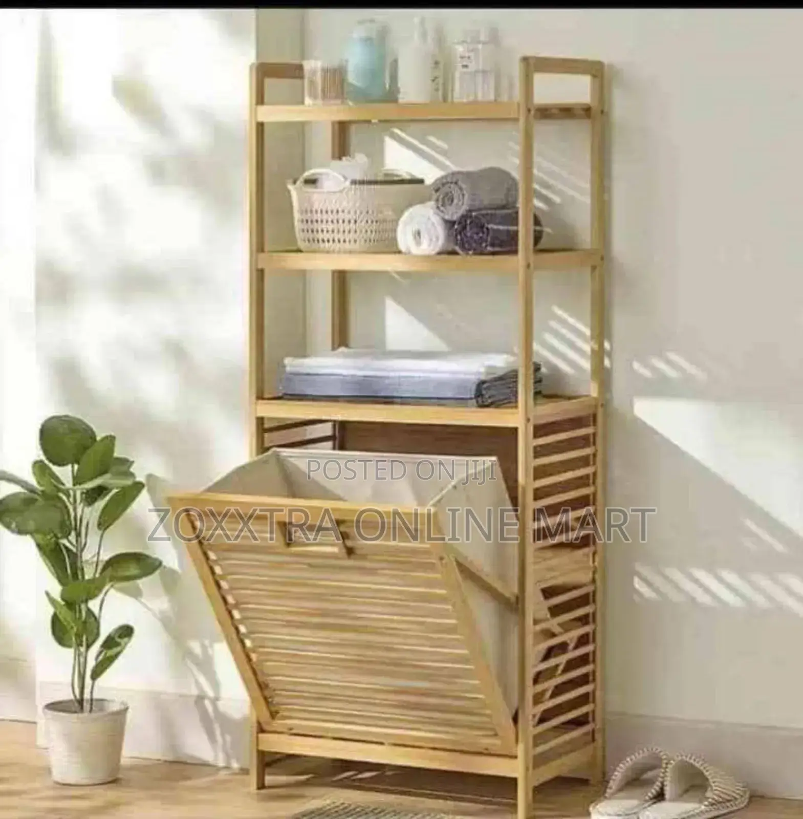 Bamboo Clothes Storage Rack