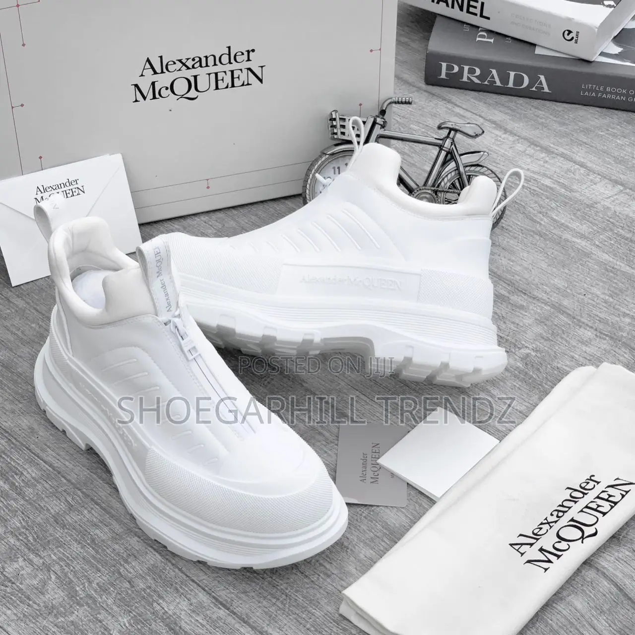 McQueen High Lace Sneakers