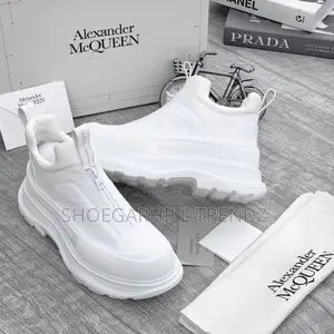 McQueen High Lace Sneakers