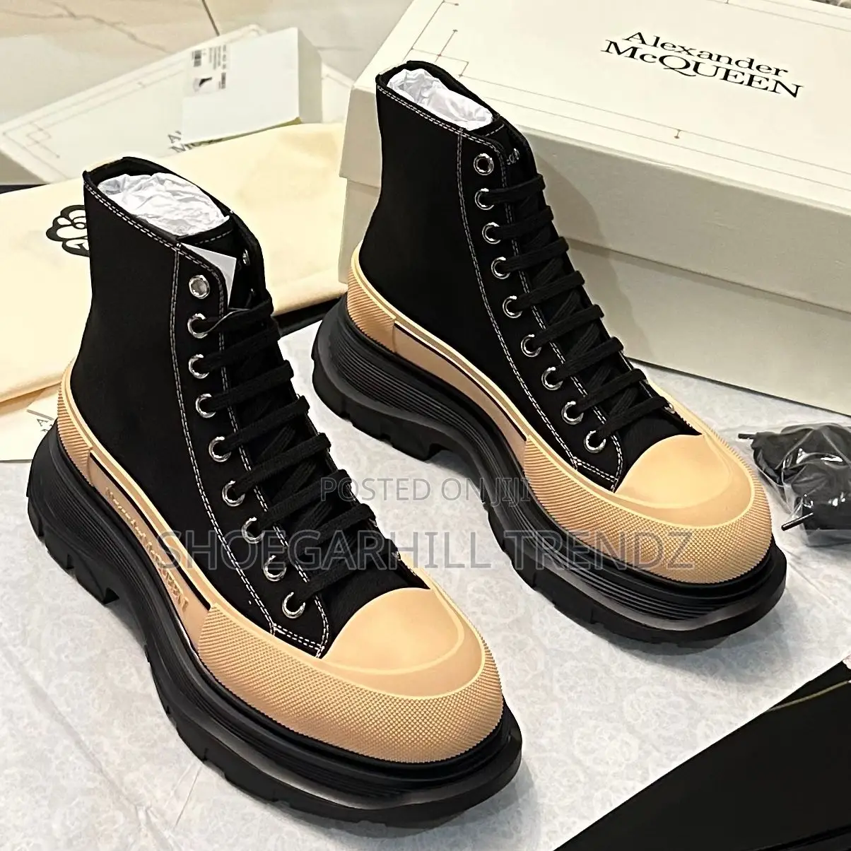 McQueen High Lace Sneakers