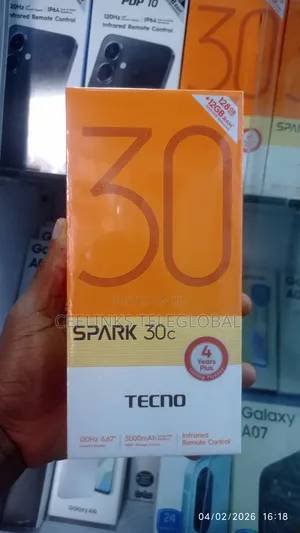 New Tecno Spark 30C 128 GB Black
