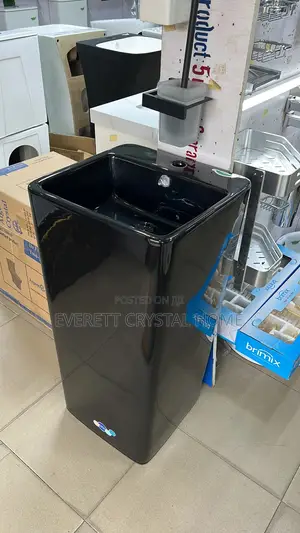 Glossy Black Standing Basin