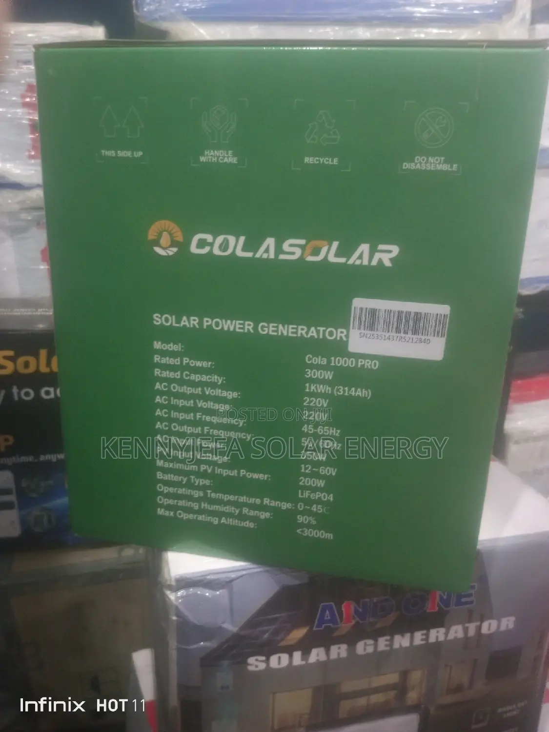 1kwh Pro Colasolar Generator With 200w Panel Is Available